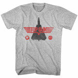 Top Gun Tomcat Gray Heather Adult T-Shirt