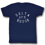 Animal House Delta House Logo Navy Adult T-Shirt