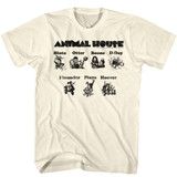 Animal House Cartoons Natural Adult T-Shirt