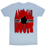 Animal House Tilted House Light Blue Adult T-Shirt