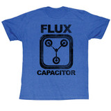 Back to the Future Flux Capacitor Blue Adult T-Shirt