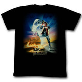 Back to the Future Movie Poster Black Adult T-Shirt