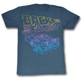 Back to the Future Now You See It Navy Heather Adult T-Shirt