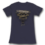 Back to the Future Nuclear Navy Junior Women's T-Shirt