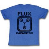 Back to the Future Flux Royal Heather Adult T-Shirt