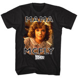 Back to the Future Mama McFly Black Adult T-Shirt