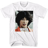 Bill and Ted Whoa White Adult T-Shirt