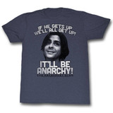 Breakfast Club Anarchy Navy Heather Adult T-Shirt