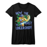 Street Fighter Beast Unleashed Black Junior Women's T-Shirt