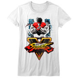 Street Fighter Streetfighta White Junior Women's T-Shirt