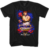 Street Fighter Pro Tour Ryu Black Adult T-Shirt