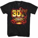 Street Fighter Sf30 Black Adult T-Shirt