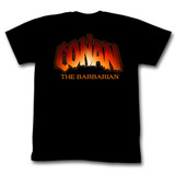 Conan The Barbarian New Logo Black Adult T-Shirt