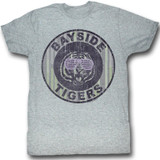 Saved by the Bell Pinstripe Bayside Gray Heather T-Shirt