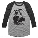 Rocky Rocky Gray Heather/Vintage Smoke Raglan T-Shirt