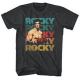 Rocky 70's Color Black Heather T-Shirt