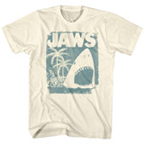 Jaws Surf Club Poster Natural Adult T-Shirt