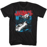 Jaws Great White Black Adult T-Shirt