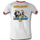 Popeye Eating Contest White/Red Adult Ringer T-Shirt