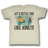 Popeye Punchin' Natural Adult T-Shirt