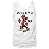 Popeye Flower Man White Adult Tank Top T-Shirt