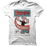 Popeye Poweroll White Junior Women's T-Shirt