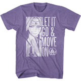 Ace Attorney Like Elsa Retro Purple Heather Adult T-Shirt