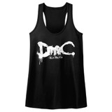 Devil May Cry New Logo Black Junior Women's Racerback Tank Top T-Shirt