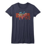 Final Fight Navy Junior Women's T-Shirt