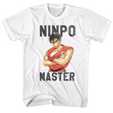 Final Fight Ninja Skills White Adult T-Shirt