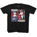 Mega Man Rock And Blues Black Children's T-Shirt