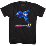Mega Man Mega 11 Black Adult T-Shirt