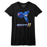 Mega Man Mega 11 Black Junior Women's T-Shirt