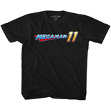 Mega Man Mega Logo Black Youth T-Shirt