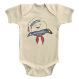 The Real Ghostbusters Stay Puft Head Natural Infant Baby Onesie