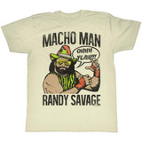 Macho Man Oh Yeah Natural Adult T-Shirt