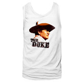 John Wayne Duke White Adult Tank Top T-Shirt