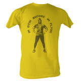 Mr. T I'm Dying Before I'm Flyin' Yellow Adult T-Shirt