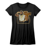 Mr. T Mr. T Gun Black Junior Women's T-Shirt