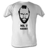 Mr. T Mr T Shirt White Adult T-Shirt