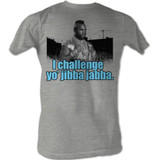 Mr. T Jibba Jabba Gray Heather Adult T-Shirt