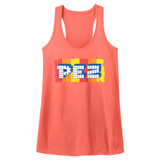 Pez Logo Vintage Light Orange Classic Junior Women's Racerback Tank Top