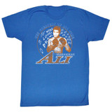 Muhammad Ali Rippin It Up Royal Adult T-Shirt