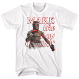 Muhammad Ali Make It Count White Adult T-Shirt