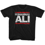 Muhammad Ali Run Ali Black Youth T-Shirt