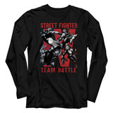 Street Fighter Team Battle Black Adult Long Sleeve T-Shirt