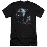 Batman Arkham Knight Face Off Black Adult 30/1 T-Shirt