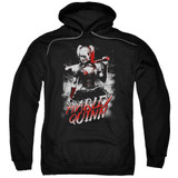 Batman Arkham Knight Quinn City Black Adult Pullover Hoodie Sweatshirt