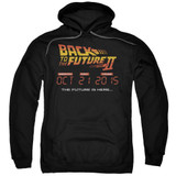 Back To The Future II Future Is Here Adult Pullover Hoodie Black