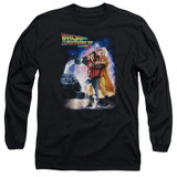 Back To The Future II Poster Long Sleeve Adult 18/1 T-Shirt Black